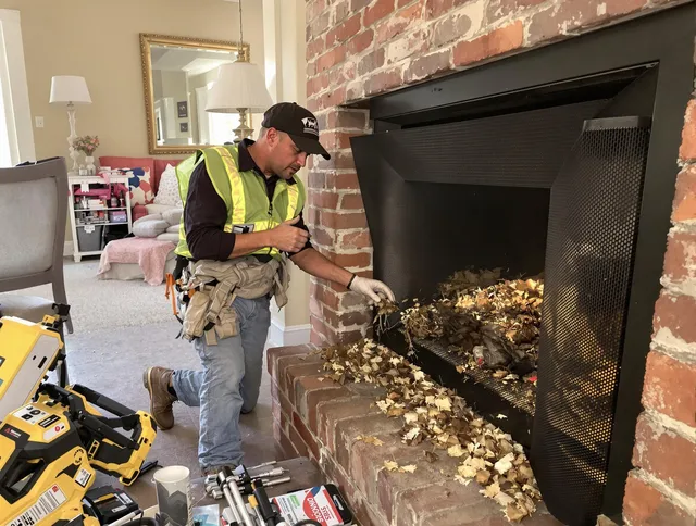 Safe screening installation by Waterford Chimney Sweep in Waterford, CT