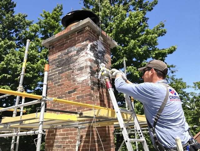 Structural chimney repair by Waterford Chimney Sweep in Waterford, CT