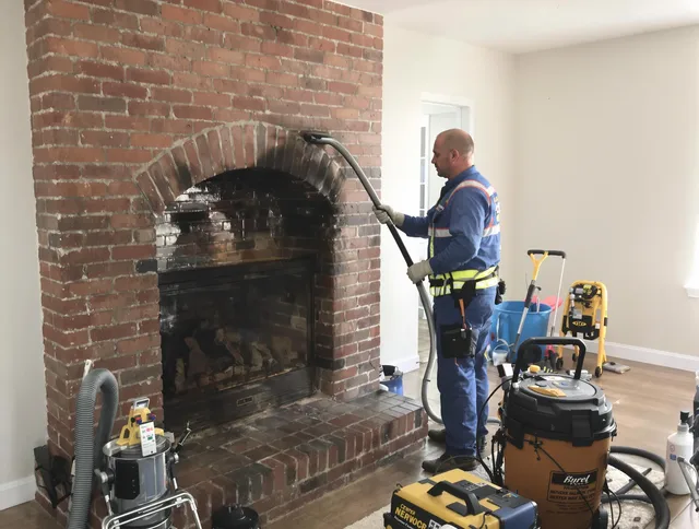 Waterford Chimney Sweep expert performing detailed chimney sweep in Waterford, CT