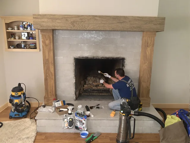 Detailed creosote removal process by Waterford Chimney Sweep in Waterford, CT